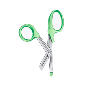 กรรไกรตัดผ้าพันแผลฉุกเฉินทำจากสเตนเลสขอบเรียบอุปกรณ์สำหรับการบาดเจ็บถนัดซ้าย - Product Image 5