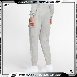 Pantalon de survêtement uni en éponge fuselé pantalon de survêtement avec logo personnalisé pantalon de survêtement pour homme - Product Image 2