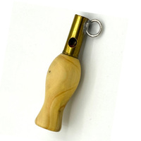 Sifflet artisanal à grive pour la chasse aux oiseaux CU-1001 en bois et métal de haute qualité certifié ISO:9001
