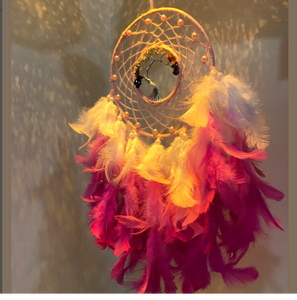 Attrape-rêves à sept chakras arbre de vie en rose thème tenture murale attrape-rêves personnalisé pour tenture murale décor à la maison - Product Image 2