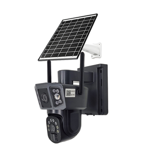 QL18 4MP Solar <strong>CCTV</strong> Camera 4G <strong>Wireless</strong> 8W Solar Panels with Human PIR Sensor Dual Lens PTZ WIFI-4G Solar <strong>CCTV</strong> - Product Image 2