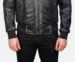 เสื้อแจ็คเก็ตหนังผู้ชายแบบลำลองล่าสุดเสื้อผ้าแฟชั่นสำหรับฤดูหนาวปกตั้งและปิดซิป - Product Image 6