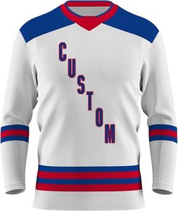 Venta al por mayor 100% poliéster diseño personalizado hockey sobre hielo entrenamiento Jersey transpirable OEM suministro - Product Image 2