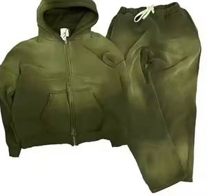 เสื้อมีฮู้ดผู้ชายผ้าฝ้ายผสมเสื้ออันดับสำหรับฤดูใบไม้ร่วงสบายระบายอากาศได้ดีดีไซน์ซีดจางง่ายต่อการสวมใส่ซักสมเหตุสมผล - Product Image 5