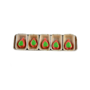 Platos de sushi rectangulares de hoja de palma biodegradables ecológicos para bodas sostenibles y vajillas para eventos a buen precio - Product Image 1