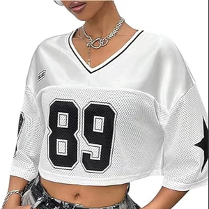 Fashion Women <b>Crop</b> <b>Top</b> Shirt Lightweight Cotton Breathable Fabric Ideal for Streetwear Gym Wear and Casual Fashion Use - Product Image 6