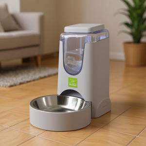 Comedero Redondo de Acero Inoxidable para Mascotas con Dispensador Automático de Agua, para Perros y Gatos, Fabricado por el Fabricante, Venta al Por Mayor - Product Image 3