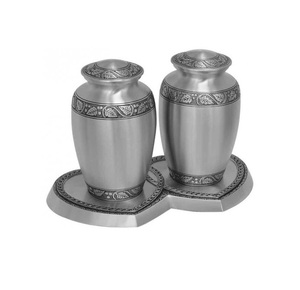 Superventas Grabado Floral Companion Latón Urnas de cremación Acabado colorido de alta calidad Adultos Compañeros Recuerdo Urnas Cenizas - Product Image 4