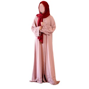 Nouvelle arrivée 2026 Robe longue musulmane modeste pour femmes 100% soie/spandex Vente en gros Kaftan Abaya pour femmes arabes de Dubaï - Product Image 6