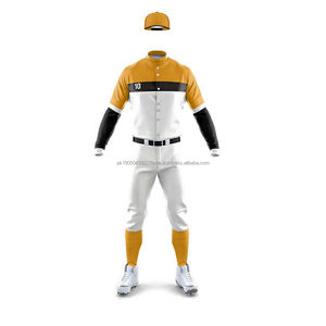 Uniformes de Béisbol Personalizados de Alta Calidad 2026, Secado Rápido, para Hombre, con Cuello Alto, en Spandex/Poliéster - Product Image 1