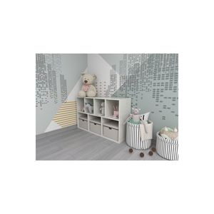 Twin Modern <b>White</b> 7-<b>Shelf</b> Multi-Purpose Living Room Space-Saving Disassembled Design Bookshelf - Product Image 6