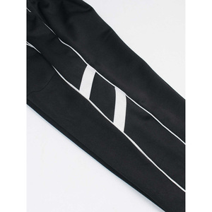 Black Track Suit Set <b>Zip</b> <b>Up</b> <b>Jacket</b> Elastic Waist Pants Side Pocket Sports Outfit for Running Yoga - Product Image 2