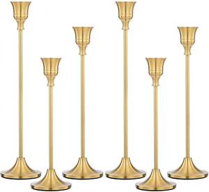 Bougeoir moderne en métal de haute qualité, fait à la main, écologique, en or exclusif, design personnalisable, pour la maison, anniversaire, Pâques - Product Image 1