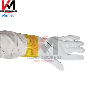 Long Sleeve Sheepskin Beekeeping <b>Gloves</b> Anti-Sting Proof Protective <b>Gloves</b> for Professional Beekeepers beekeeping utility <b>gloves</b> - Product Image 3