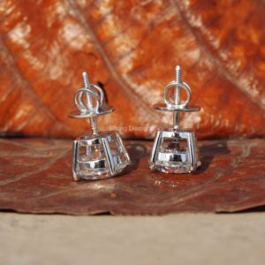 2,5 Ct para cada pendiente de tuerca de diamante cultivado en laboratorio de corte redondo/pendiente de diamante CVD/regalo de aniversario para ella - Product Image 4