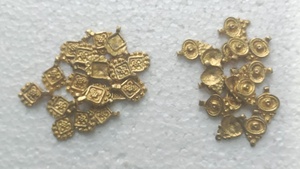 Custom Made Brass Micro Macrame Heart Shape Charms Gold Plated for Jewelry Designers <b>Bead</b> Stores Making Necklaces Bracelets - Product Image 6