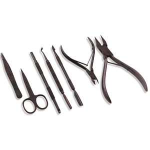 Ensemble d'outils à ongles professionnels en acier inoxydable comprenant un coupe-cuticules pointu et une pince avec poussoir pour manucure sur les doigts - Product Image 4