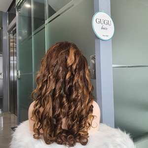 Perruque en cheveux vierges vietnamiens à 100%, sans colle, dentelle HD transparente, double trame, 13x4, bouclés crépus - Product Image 3