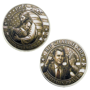 Monete Commemorative Personalizzate in Metallo USA 1993-2025 Charlie 40mm 2D Oro Collezione Monete 'Inseguimento della Verità' - Product Image 4