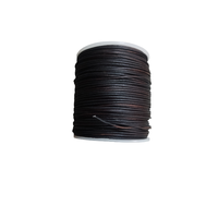 Cordon en cuir rond de 1,5 mm de couleur personnalisée pour la fabrication de bijoux, taille personnalisée, emballage en rouleau, Y S INTERNATIONAL