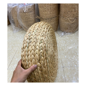 ผักตบชวาเบาะนุ่มออตโตมันสำหรับห้องนั่งเล่นและพื้นที่ที่สะดวกสบาย - Product Image 4