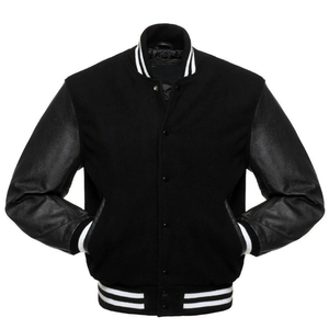Veste universitaire de course à pied élégante pour hommes, veste à fermeture à glissière et à bouton de taille personnalisée, conception de blocs de couleurs personnalisée, vente en gros OEM - Product Image 4