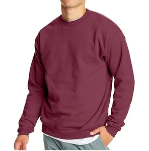Nueva Llegada, Camisetas de Cuello Redondo de Color Sólido, Mezcla de Algodón, Tallas Grandes, Camisetas de Felpa Francesa, Camisetas Extra Grandes para Hombre, Lisas, Teñidas, Transpirables - Product Image 1