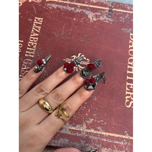 Midnight Roses Press on Nail Art Élégant et sophistiqué - Product Image 4