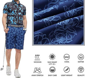 กางเกงขาสั้นเล่นกอล์ฟของผู้ชายกางเกงขาสั้นผ้าแห้งเร็วแบบลำลองออกแบบโลโก้ได้ตามต้องการ - Product Image 5