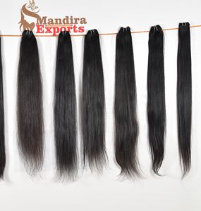 Vente en gros 100% cuticules alignées crépus droite vague naturelle indien vierge extensions de cheveux humains bruts lâche vendeur profond naturel - Product Image 5