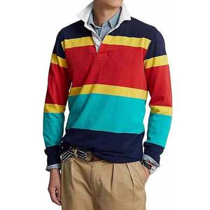 เสื้อโปโลรักบี้ผ้าฝ้าย100% หนา2025ใหม่เสื้อโปโลรักบี้แขนยาวคลาสสิกสั่งทำโลโก้ได้ - Product Image 3