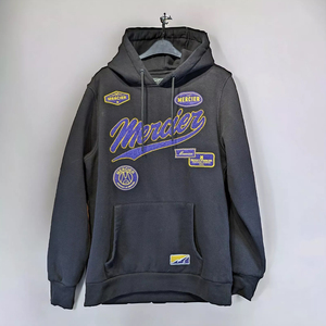 Broderie de patch personnalisée, sweat-shirt d'hiver 100% coton, fournisseur OEM avec broderie de patch cousue pour la vente au détail et la vente en gros - Product Image 1