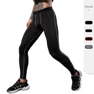 Pantalon réfléchissant pour la course nocturne, vêtements d'entraînement pour hommes avec poches zippées et design de compression à séchage rapide - Product Image 1