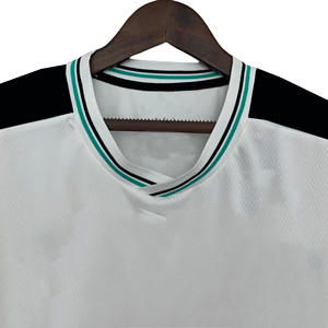 T-shirt en maille surdimensionné vintage personnalisé pour homme, style rétro streetwear, maillot de sport pour le football, fourniture d'usine - Product Image 4