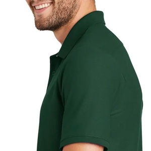Polo pour homme, style streetwear, coupe oversize à épaules tombantes, en tissu tricoté de coton de haute qualité, avec logo personnalisé et motif uni - Product Image 6