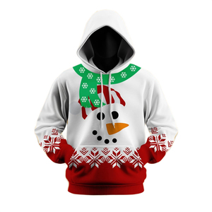 Sweat-shirt à capuche de Noël, polaire chaud, pull de fête, imprimé décontracté pour hommes et adolescents, cadeau, style tendance, Noël, joie - Product Image 1