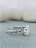 Bague de Fiançailles de Luxe pour Femme, Or Fin 14K 18K Certifié GIA IGI, Diamant Naturel VVS Complet Taille Ovale, Style Classique pour Mariage