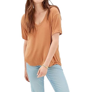 โปรโมชั่นที่กําหนดเอง DTF พิมพ์เสื้อยืดผู้หญิงคุณภาพสูงราคาขายส่งแห้งเร็วผ้าฝ้ายถักเสื้อยืดจากบังคลาเทศ - Product Image 5