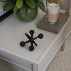 Sagebrook แจ็คโลหะสีดำตกแต่งบ้านแจ็คโลหะสร้างสรรค์รูปปั้นวัตถุตกแต่งโต๊ะของตกแต่งบ้าน - Product Image 3