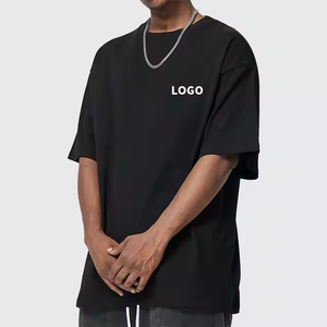 Camisetas extragrandes unisex de secado rápido OEM para hombre, camisetas de hombros caídos de algodón de primera calidad de alta calidad con logotipo y diseño personalizados - Product Image 1