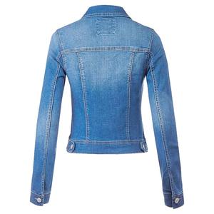 Nueva llegada de moda personalizada abrigo de lana chaqueta de mezclilla ropa de calle chaqueta de mezclilla de algodón lavado abotonada de gran tamaño - Product Image 2