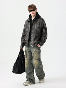 Veste en cuir homme personnalisée de qualité la plus populaire fabriquée au Pakistan Vestes en cuir de moto de qualité supérieure - Product Image 3