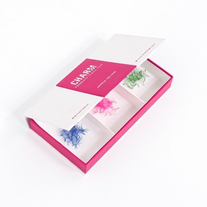 Pbt-pestañas de seda de alta calidad, base puntiaguda de colores, espesor personalizado, venta al por mayor, hecho a mano - Product Image 1