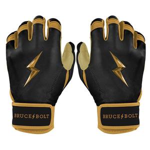 Wholesale Men's Custom Logo Baseball Softball Leather <b>Batting</b> Gloves Ambidextrous Hook Loop Closure Breathable Design for Adult - Product Image 1