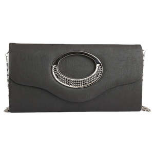 Bolso de mano elegante para mujer 9074 - Negro - Product Image 3