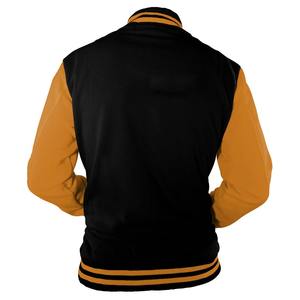 Chaqueta Bomber de béisbol de lana Vintage personalizada para hombre, OEM, con logotipo bordado, ropa de invierno de tendencia industrial - Product Image 6
