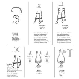 Retractor Autoestático Jansen de 11 cm, Puntas Roma y Afiladas, Tamaños Surtidos, Acero Inoxidable Reutilizable, Juego de Instrumentos con Certificación CE - Product Image 4
