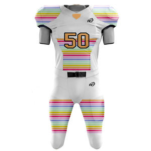Short Sleeve American <b>Football</b> Uniform with Unique Sublimation Printing Breathable Set at Prices - Product Image 2