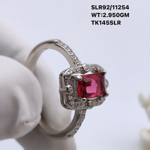 Anillo de Plata de Ley 925 con corte de corazón de cristal blanco verde hecho a mano, anillos de eternidad de piedras preciosas de circón cúbico para damas, regalo de San Valentín - Product Image 2