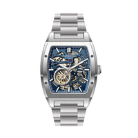 Reloj Latiris New Gun Metal Skeleton, Mecánico, Maravilloso, con Movimiento Japonés NH70 Automático, Cristal de Zafiro, Acero Inoxidable, Resistente al Agua